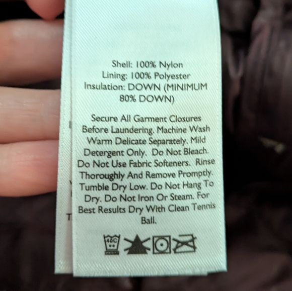 Eddie Bauer Women's Down Bronze Gold Quilted Tan Puffer Jacket L Large Petite - Picture 6 of 8